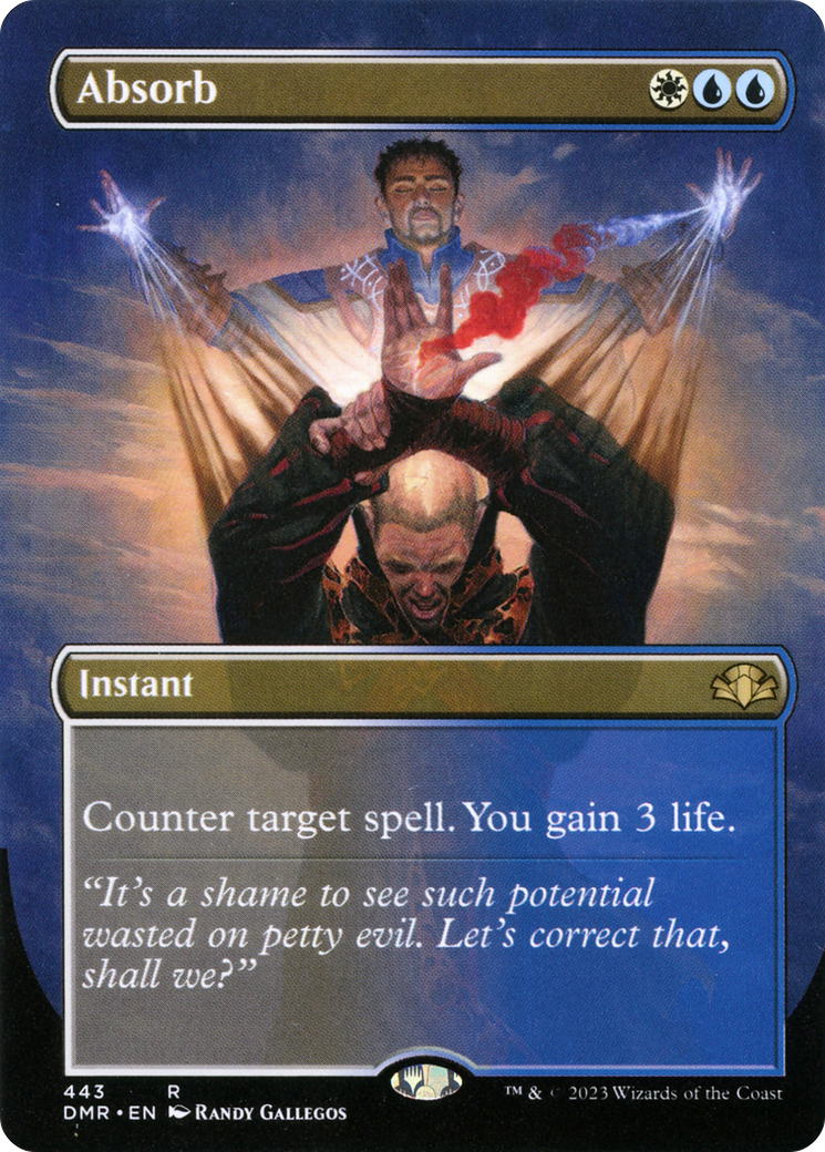 Absorb (Borderless Alternate Art) [Dominaria Remastered] | Odin's Place