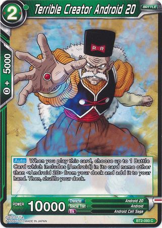 Terrible Creator Android 20 (BT2-093) [Union Force] | Odin's Place