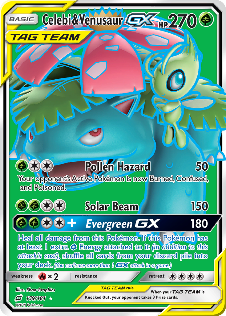 Celebi & Venusaur GX (159/181) [Sun & Moon: Team Up] | Odin's Place