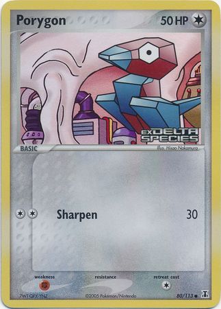 Porygon (80/113) (Stamped) [EX: Delta Species] | Odin's Place