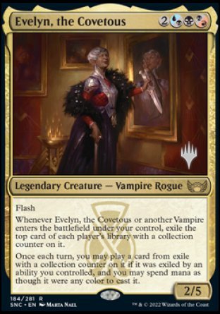 Evelyn, the Covetous (Promo Pack) [Streets of New Capenna Promos] | Odin's Place