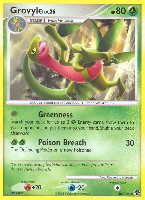 Grovyle (40/106) [Diamond & Pearl: Great Encounters] | Odin's Place