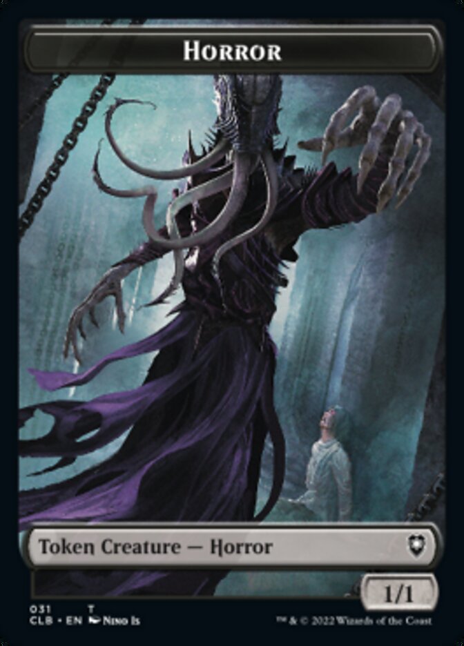 Horror // Eldrazi Horror Double-Sided Token [Commander Legends: Battle for Baldur's Gate Tokens] | Odin's Place