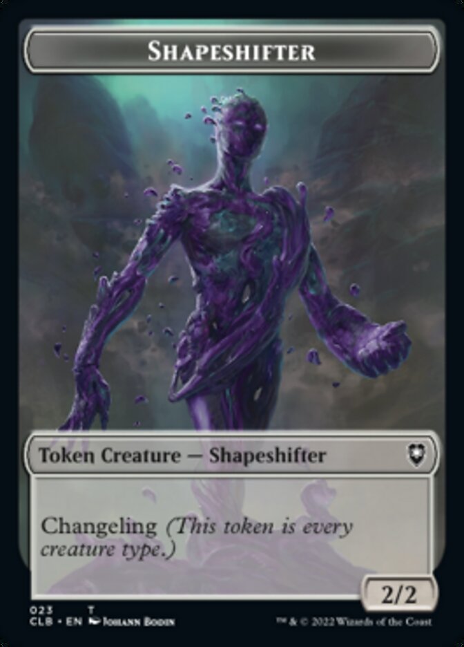 Kor Warrior // Shapeshifter (023) Double-Sided Token [Commander Legends: Battle for Baldur's Gate Tokens] | Odin's Place