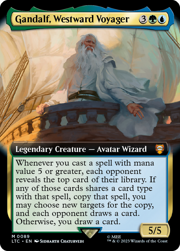 Gandalf, Westward Voyager (Extended Art) [The Lord of the Rings: Tales of Middle-Earth Commander] | Odin's Place