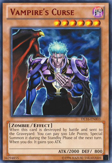 Vampire's Curse (Red) [DL16-EN003] Rare | Odin's Place