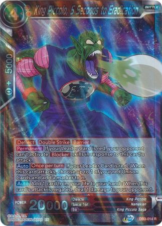King Piccolo, 5 Seconds to Eradication (DB3-014) [Giant Force] | Odin's Place