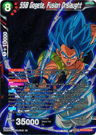 SSB Gogeta, Fusion Onslaught (SPR) (BT6-014) [Destroyer Kings] | Odin's Place