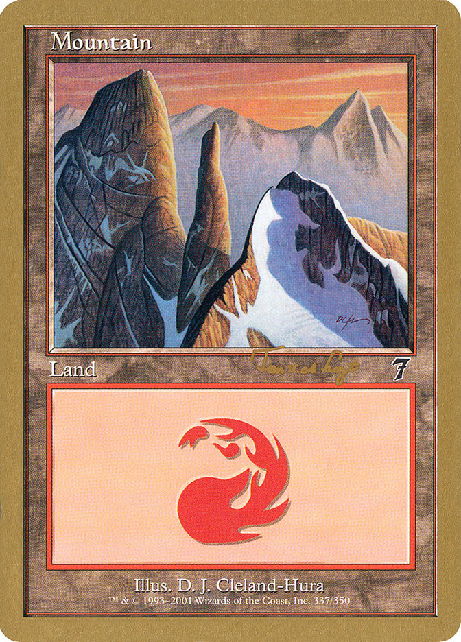 Mountain (337) (Tom van de Logt) [World Championship Decks 2001] | Odin's Place