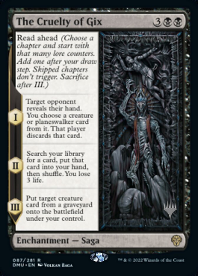 The Cruelty of Gix (Promo Pack) [Dominaria United Promos] | Odin's Place