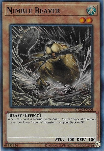 Nimble Beaver [OP20-EN006] Super Rare | Odin's Place