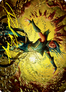 Dragonsguard Elite Art Card (Gold-Stamped Signature) (16/81) [Strixhaven: School of Mages Art Series] | Odin's Place