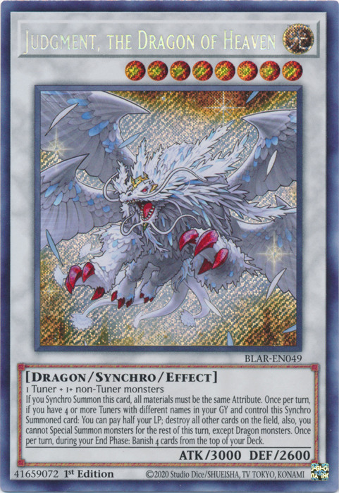 Judgment, the Dragon of Heaven [BLAR-EN049] Secret Rare | Odin's Place
