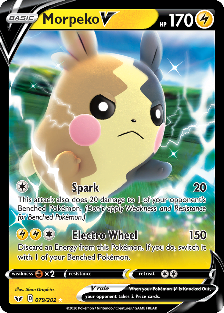 Morpeko V (079/202) [Sword & Shield: Base Set] | Odin's Place