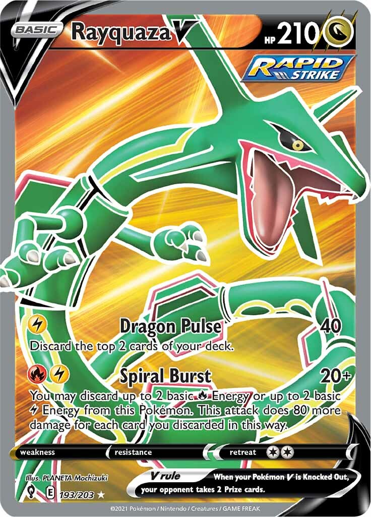 Rayquaza V (193/203) [Sword & Shield: Evolving Skies] | Odin's Place