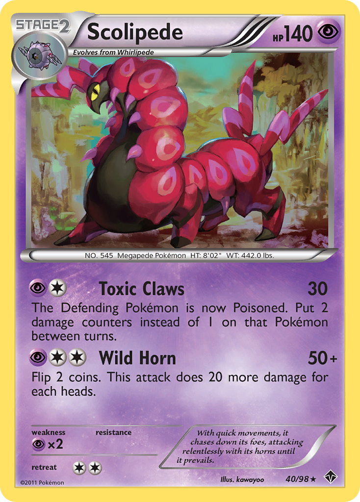 Scolipede (40/98) [Black & White: Emerging Powers] | Odin's Place