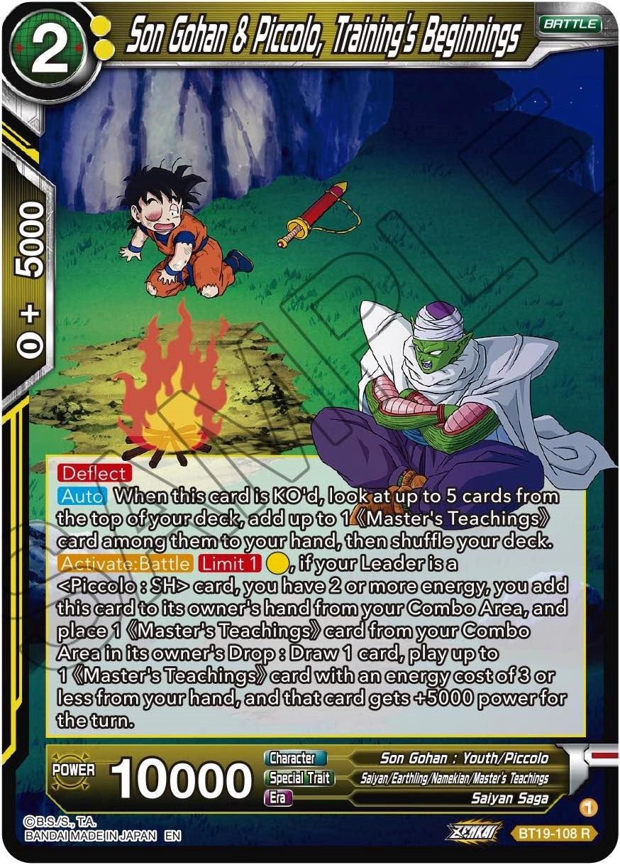 Son Gohan & Piccolo, Training's Beginnings (BT19-108) [Fighter's Ambition] | Odin's Place