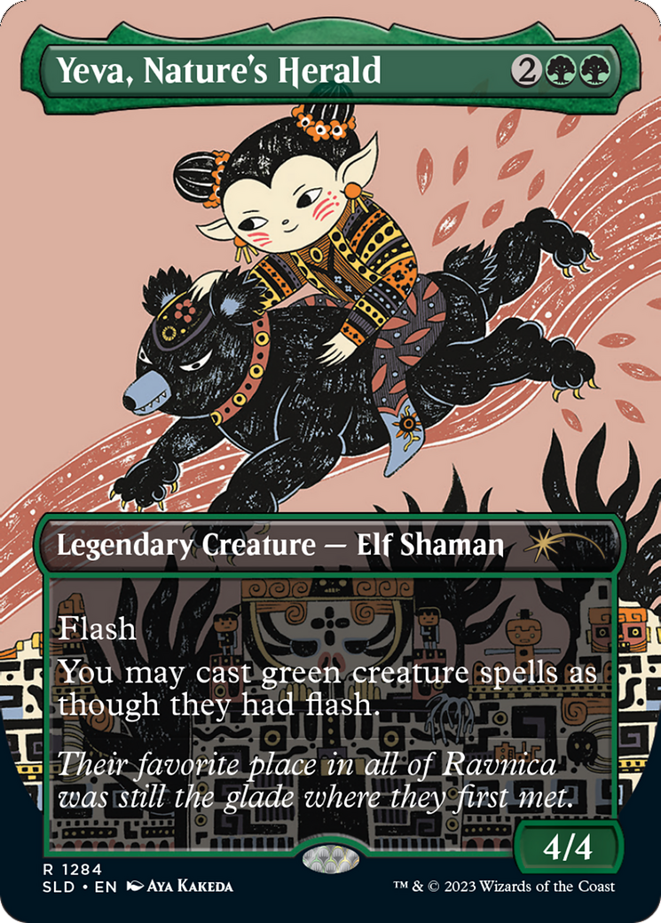 Yeva, Nature's Herald (Borderless) [Secret Lair Drop Series] | Odin's Place