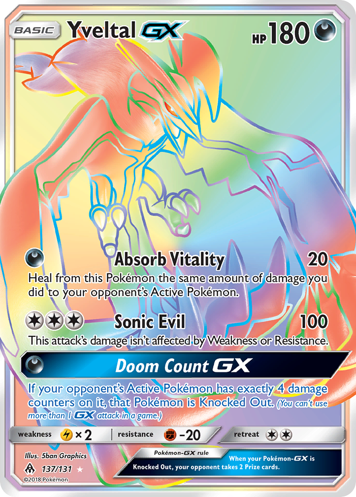 Yveltal GX (137/131) [Sun & Moon: Forbidden Light] | Odin's Place