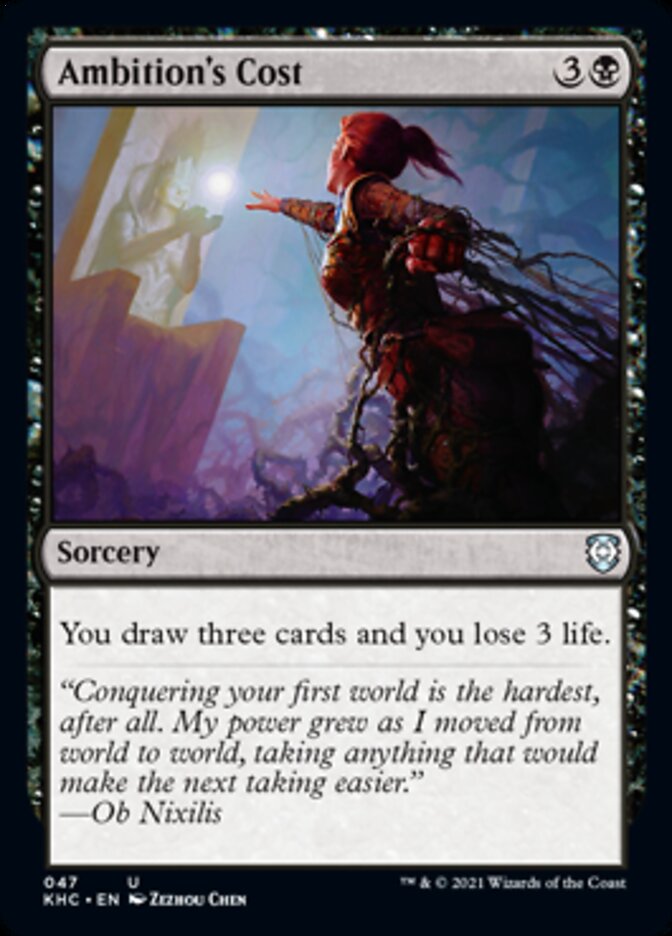 Ambition's Cost [Kaldheim Commander] | Odin's Place
