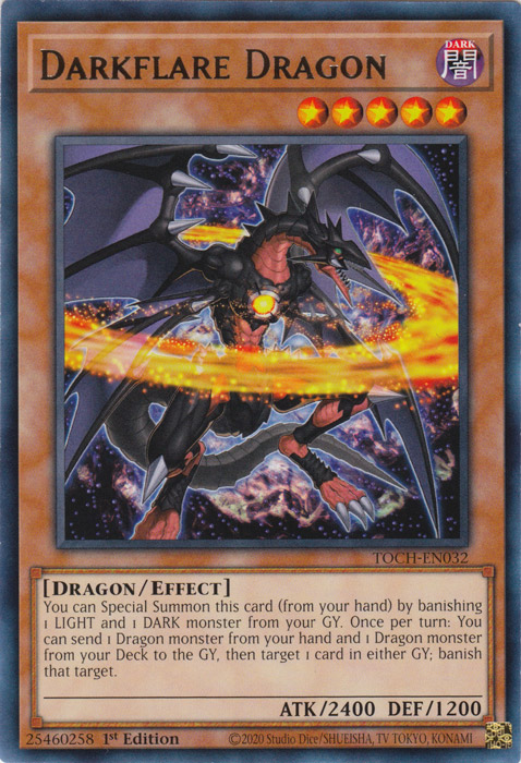 Darkflare Dragon [TOCH-EN032] Rare | Odin's Place