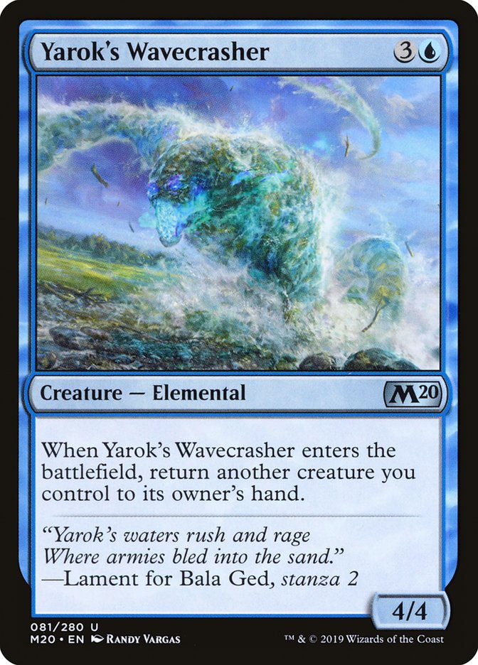 Yarok's Wavecrasher [Core Set 2020] | Odin's Place