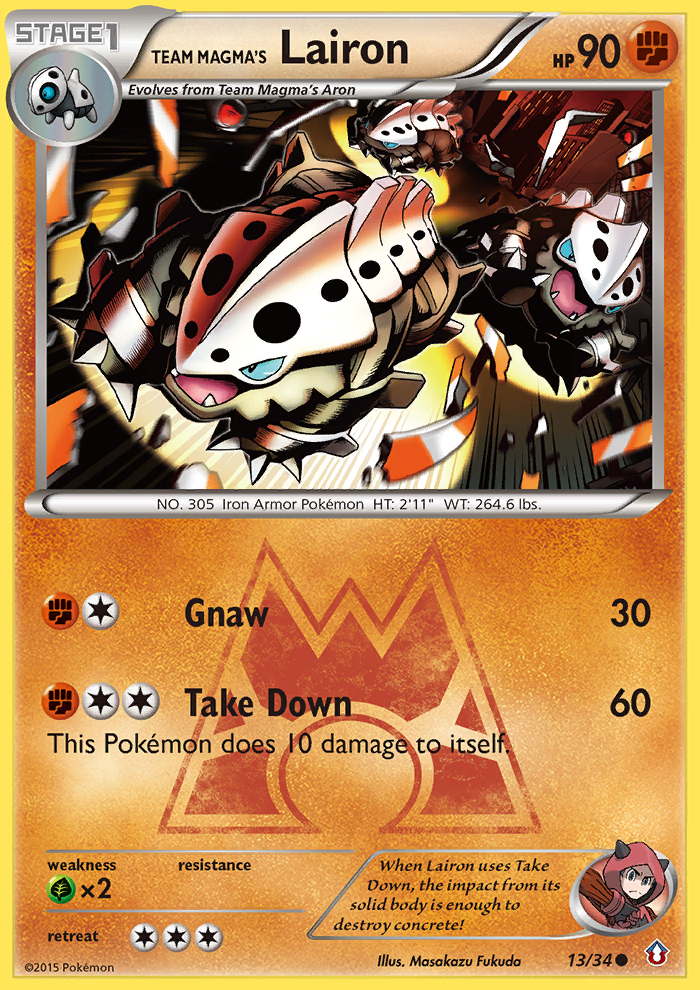Team Magma's Lairon (13/34) [XY: Double Crisis] | Odin's Place