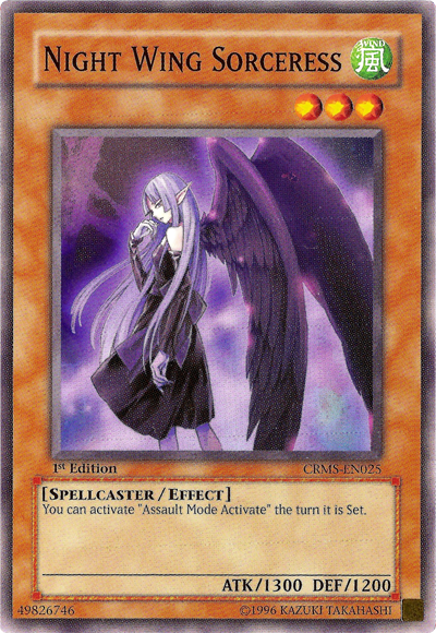Night Wing Sorceress [CRMS-EN025] Common | Odin's Place