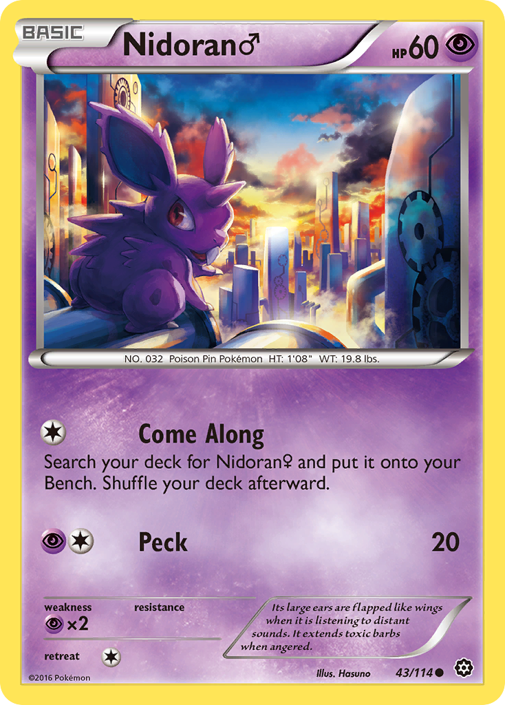 Nidoran (43/114) (Male) [XY: Steam Siege] | Odin's Place