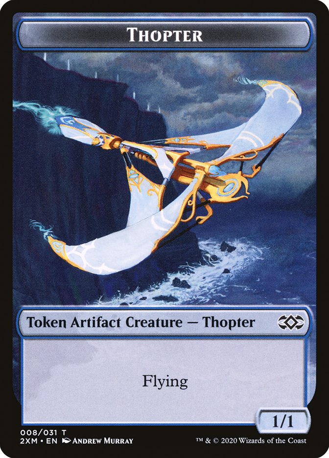 Myr (024) // Thopter (008) Double-Sided Token [Double Masters Tokens] | Odin's Place