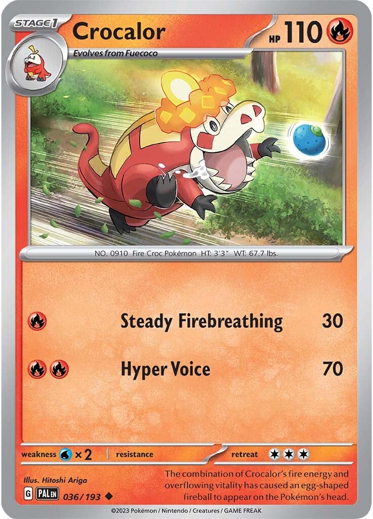Crocalor (036/193) [Scarlet & Violet: Paldea Evolved] | Odin's Place