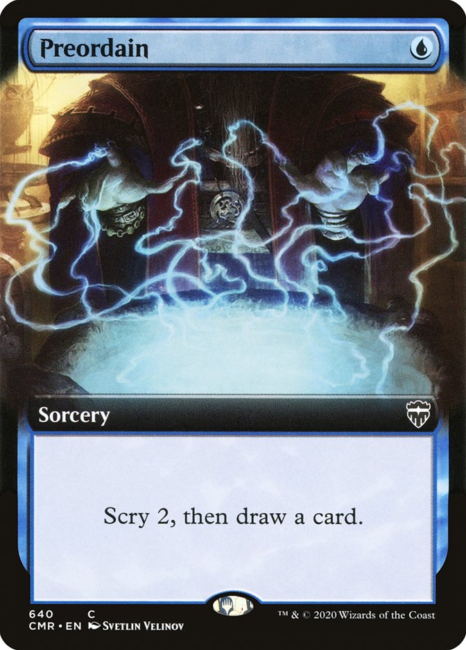 Preordain (Extended Art) [Commander Legends] | Odin's Place