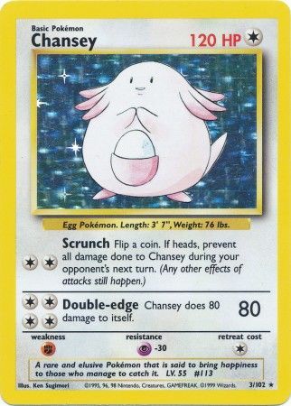 Chansey (3/102) [Base Set Unlimited] | Odin's Place