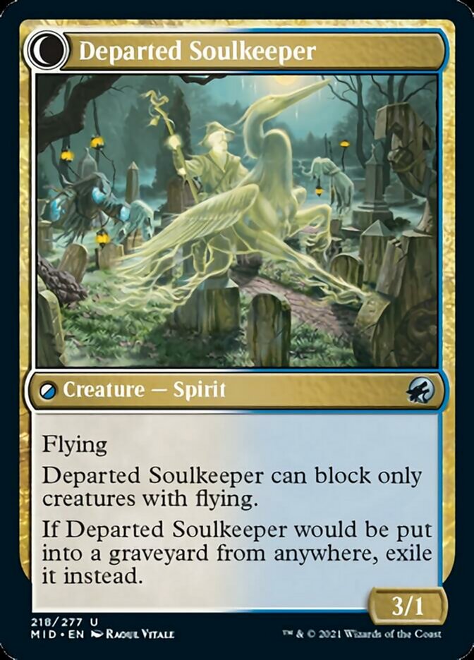 Devoted Grafkeeper // Departed Soulkeeper [Innistrad: Midnight Hunt] | Odin's Place