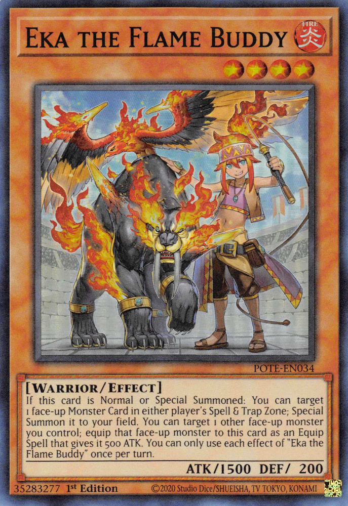 Eka the Flame Buddy [POTE-EN034] Super Rare | Odin's Place