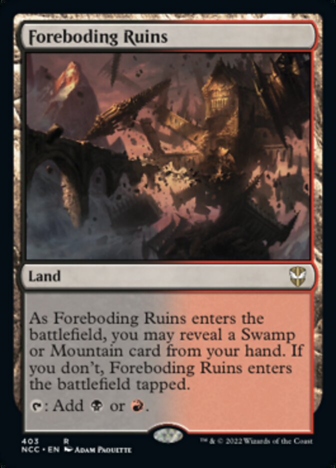 Foreboding Ruins [Streets of New Capenna Commander] | Odin's Place