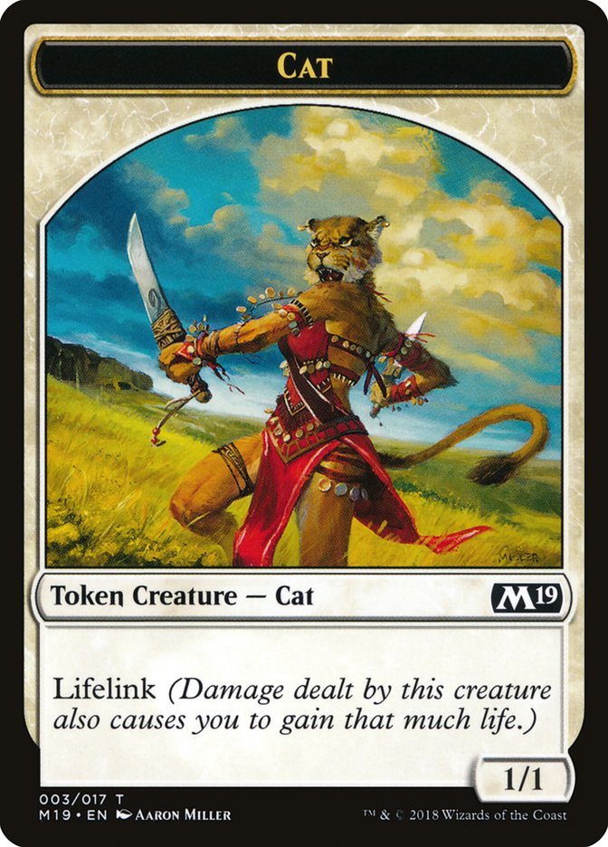 Cat Token (3) [Core Set 2019 Tokens] | Odin's Place