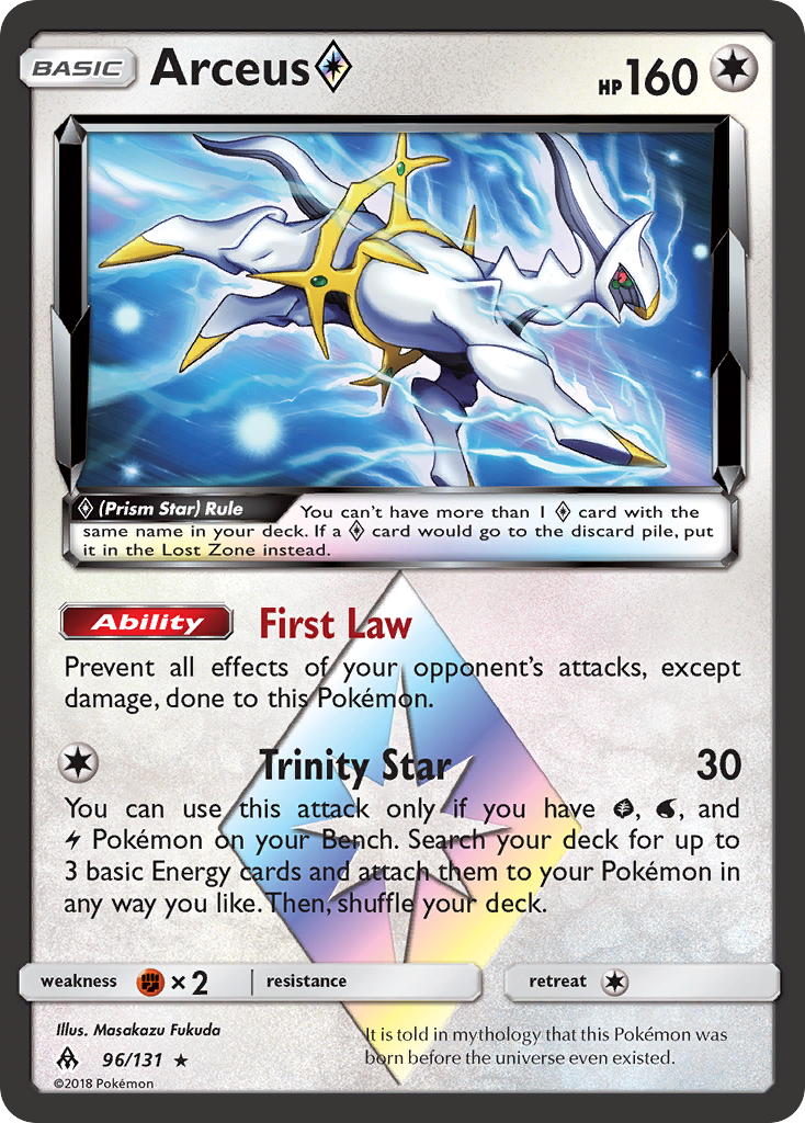 Arceus (96/131) (Prism Star) [Sun & Moon: Forbidden Light] | Odin's Place