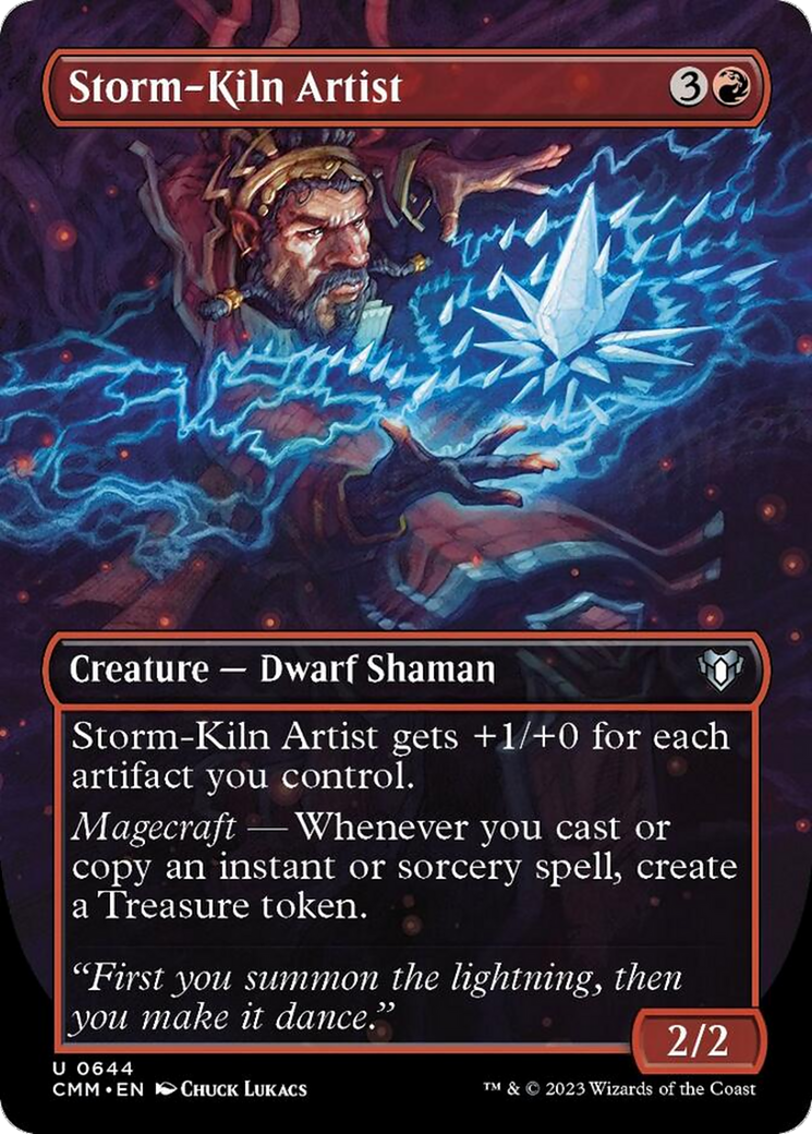 Storm-Kiln Artist (Borderless Alternate Art) [Commander Masters] | Odin's Place