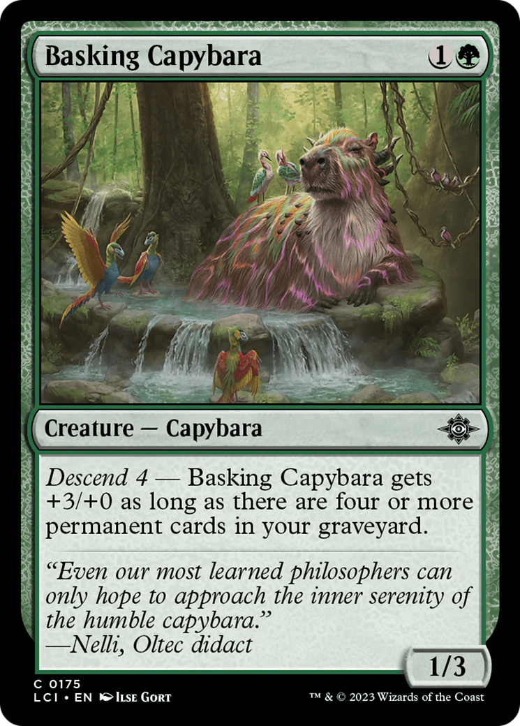 Basking Capybara [The Lost Caverns of Ixalan] | Odin's Place