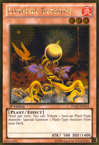 Lonefire Blossom [PGLD-EN034] Gold Rare | Odin's Place
