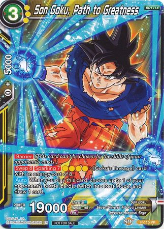 Son Goku, Path to Greatness (Power Booster) (P-115) [Promotion Cards] | Odin's Place