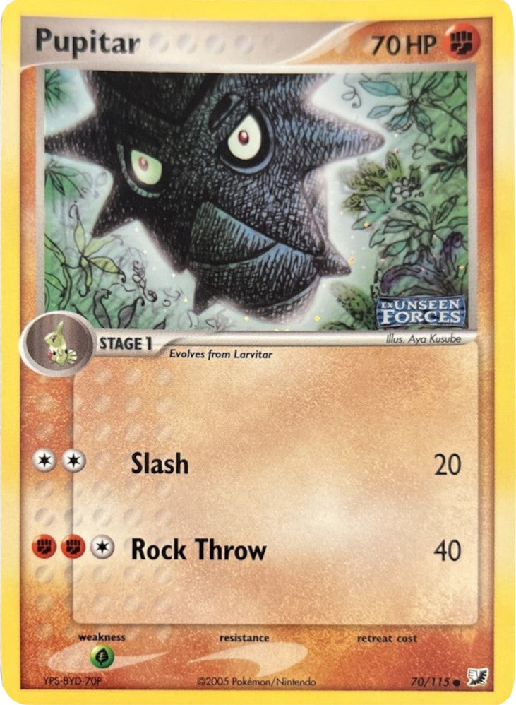 Pupitar (70/115) (Stamped) [EX: Unseen Forces] | Odin's Place
