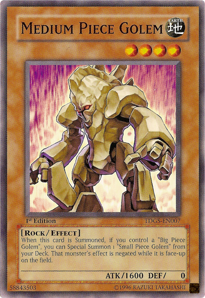 Medium Piece Golem [TDGS-EN007] Common | Odin's Place