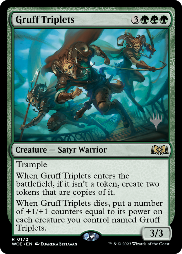 Gruff Triplets (Promo Pack) [Wilds of Eldraine Promos] | Odin's Place
