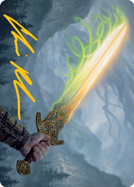 Sword of Hearth and Home Art Card (Gold-Stamped Signature) [Modern Horizons 2 Art Series] | Odin's Place