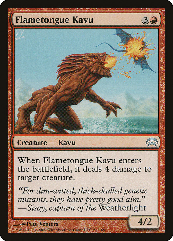 Flametongue Kavu (54) [Planechase] | Odin's Place