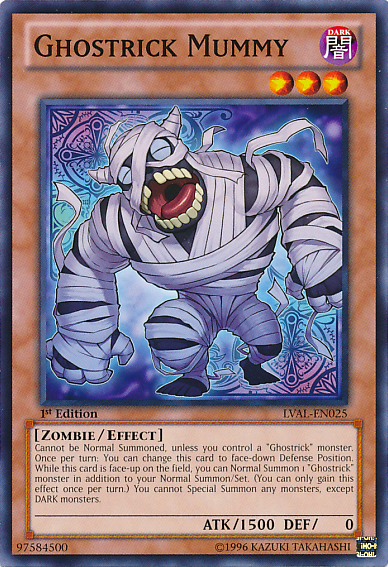 Ghostrick Mummy [LVAL-EN025] Common | Odin's Place