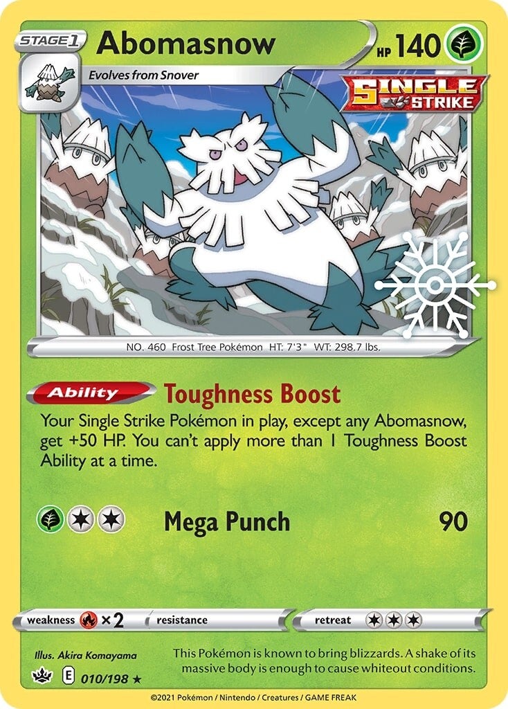 Abomasnow (010/198) (Holiday Calendar) [Sword & Shield: Chilling Reign] | Odin's Place