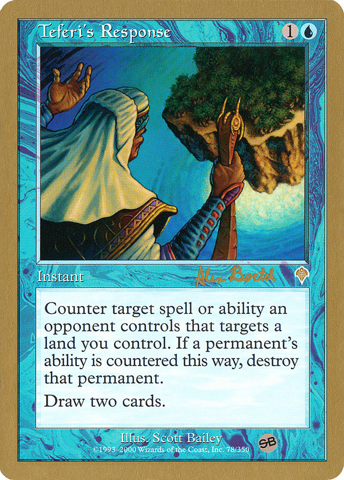 Teferi's Response (Alex Borteh) (SB) [World Championship Decks 2001] | Odin's Place